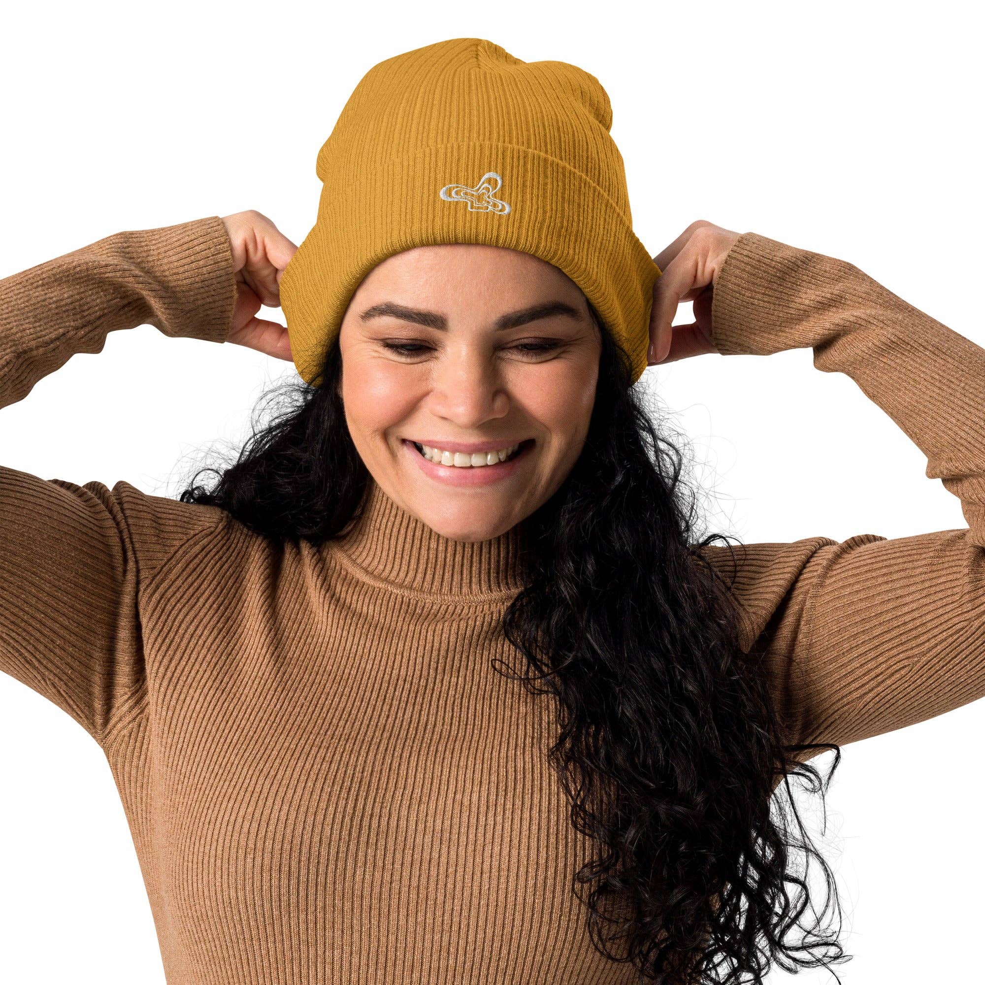 Kickback Club - Wholesale Beanie - Women's - Groovy Flower Ribbed Beanie7