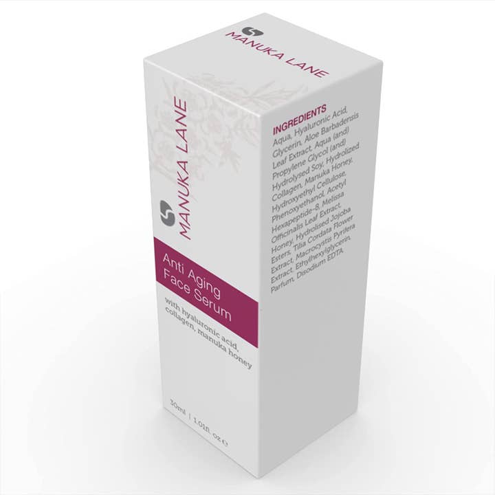 Manuka Lane - Wholesale Facial Serum/Concentrate - Anti Aging Face Serum with Hyaluronic Acid, Manuka Honey, & Collagen (30ml)2