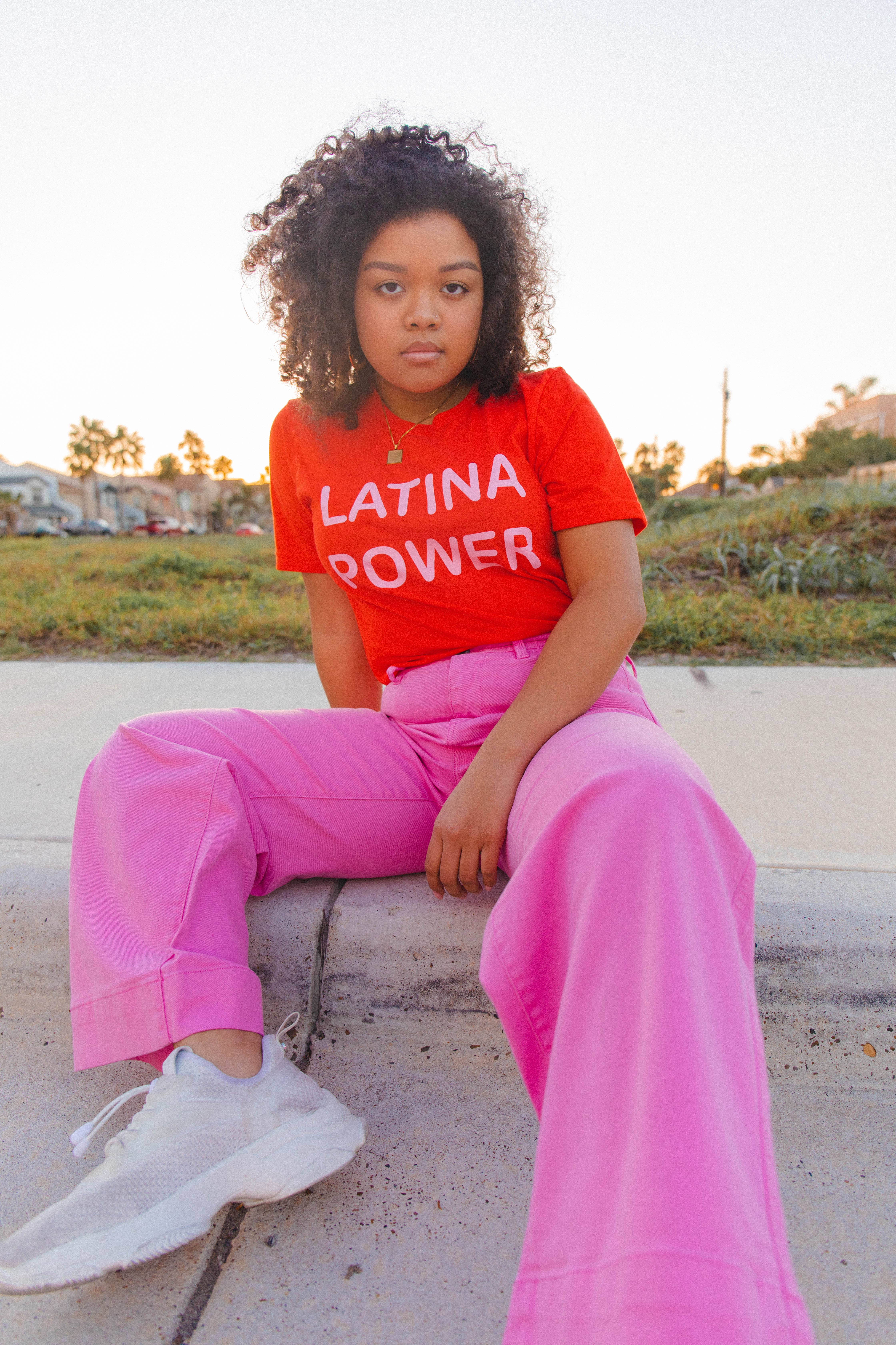 Jen Zeano Designs – wholesale Screen printed t-shirt – Women′s – Latina Power Spring Edition0