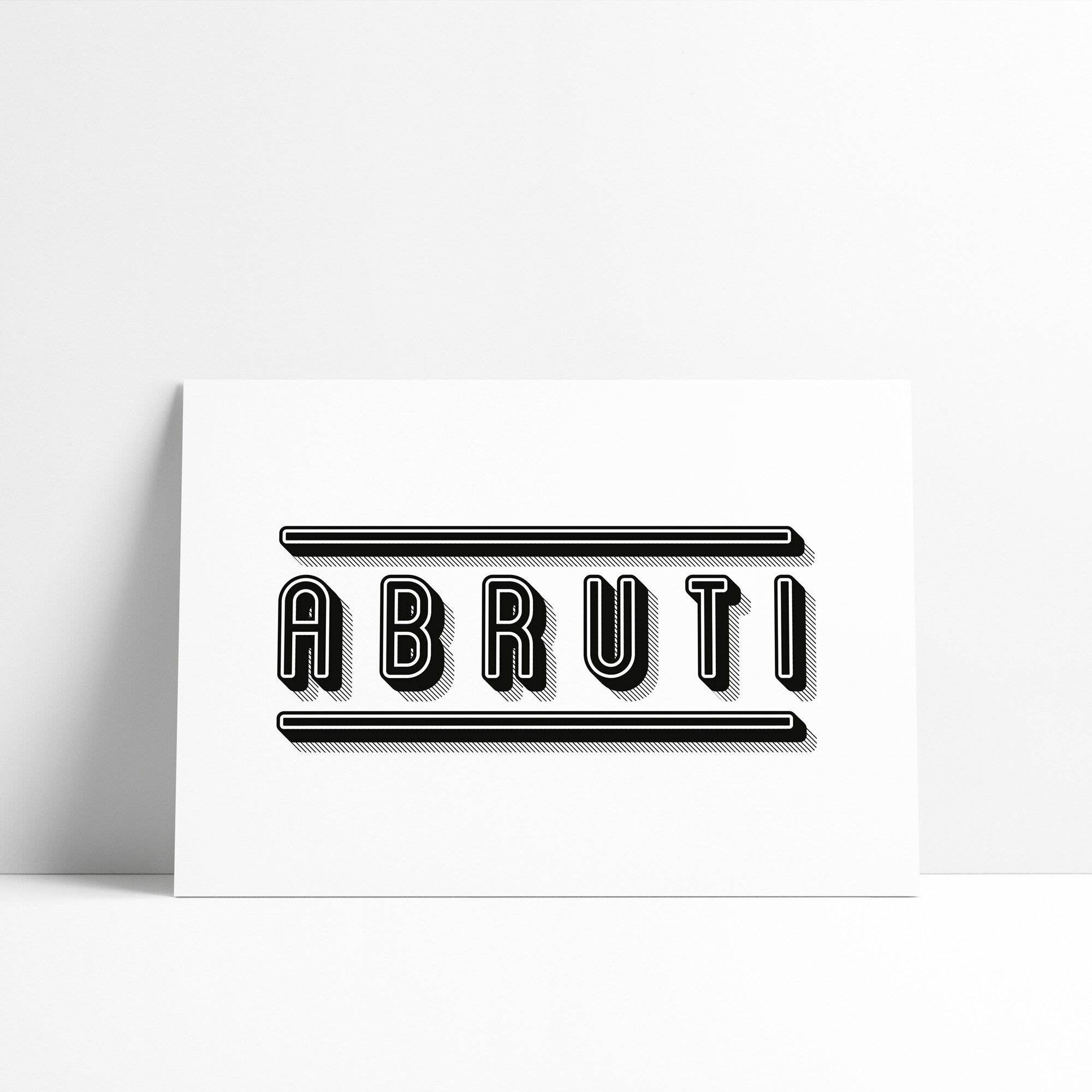 La Majorette à Moustache - Wholesale Postcard - ABRUTI Postcard - Swearing and Insults Collection