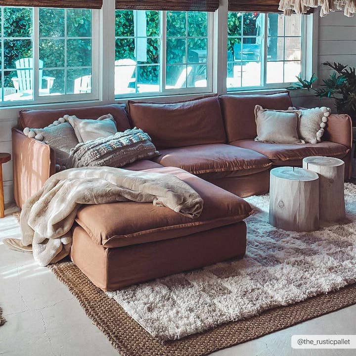 Hauteloom - Wholesale Area Rug - Atira Light Brown Checkered Area Rug3