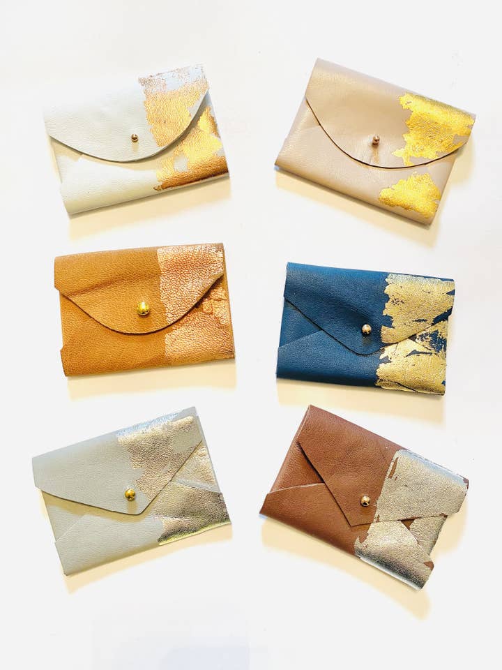 Adorned Leather Envelope Wallet for wholesale by Maple + Love
