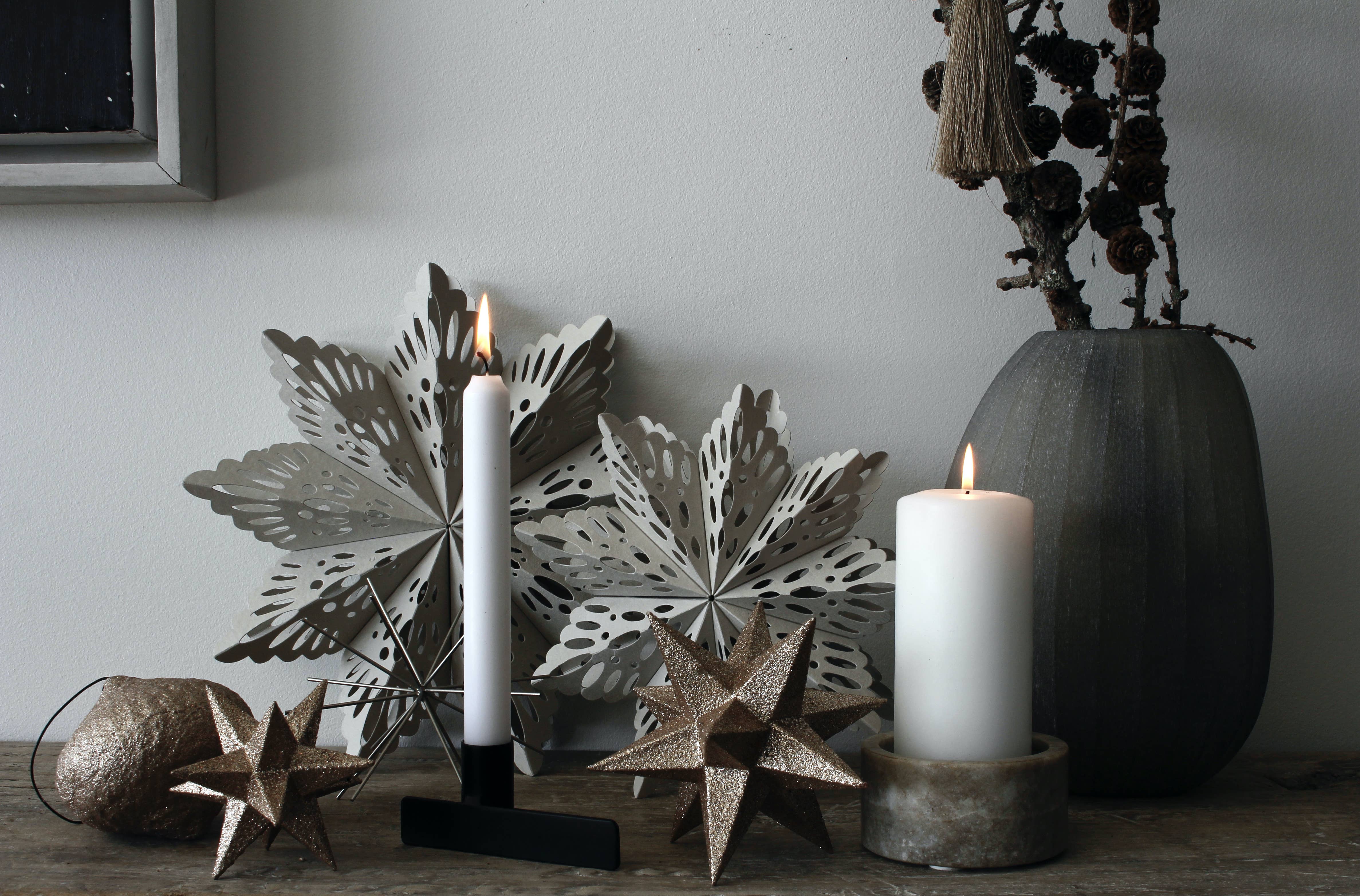 Nordstjerne - Wholesale Ornament - Polygon star, champagne1