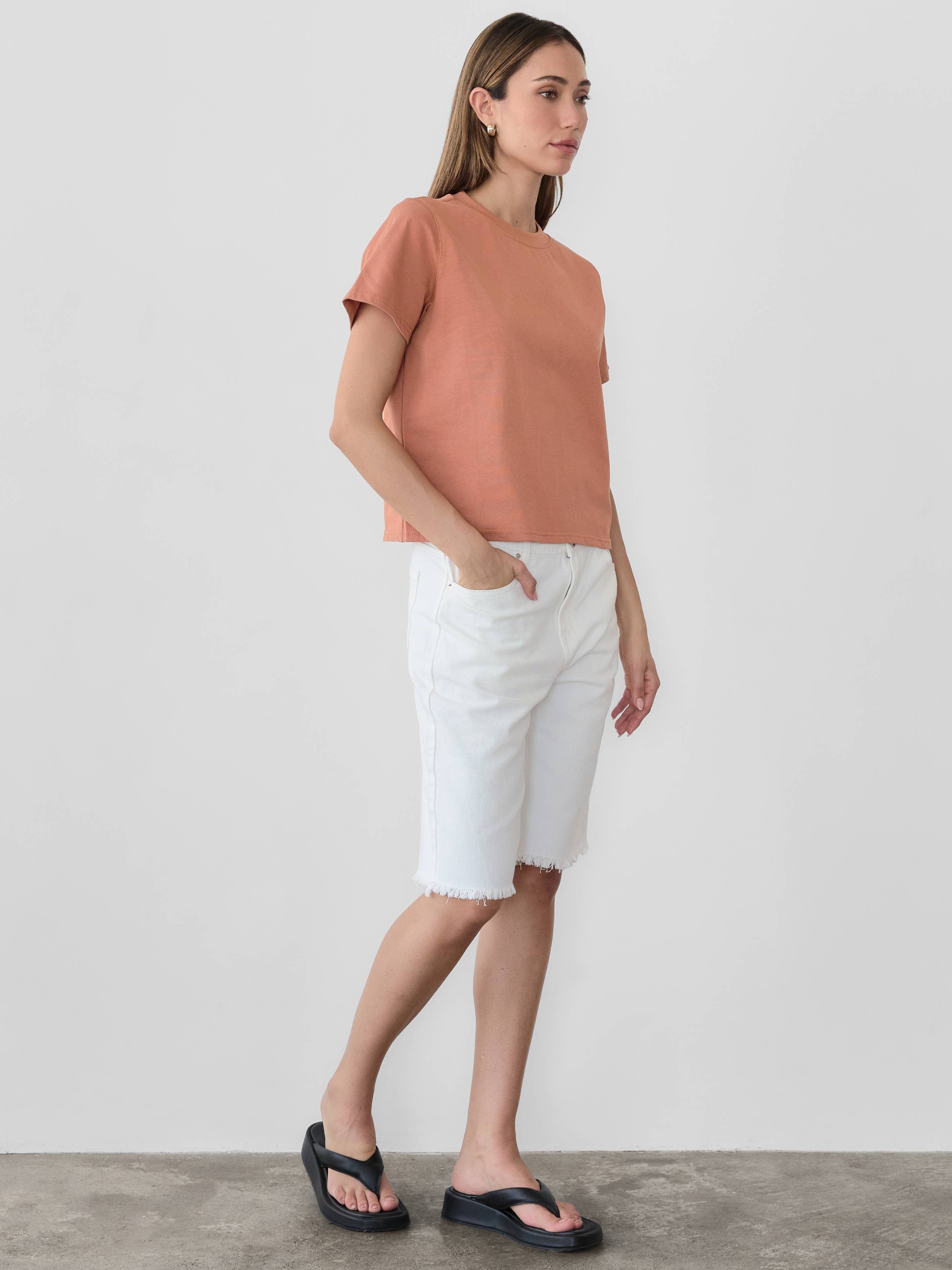 MOD REF - Wholesale T-Shirt - Women's - The Lanie Top | Women's Heavyweight Cotton T-Shirt32