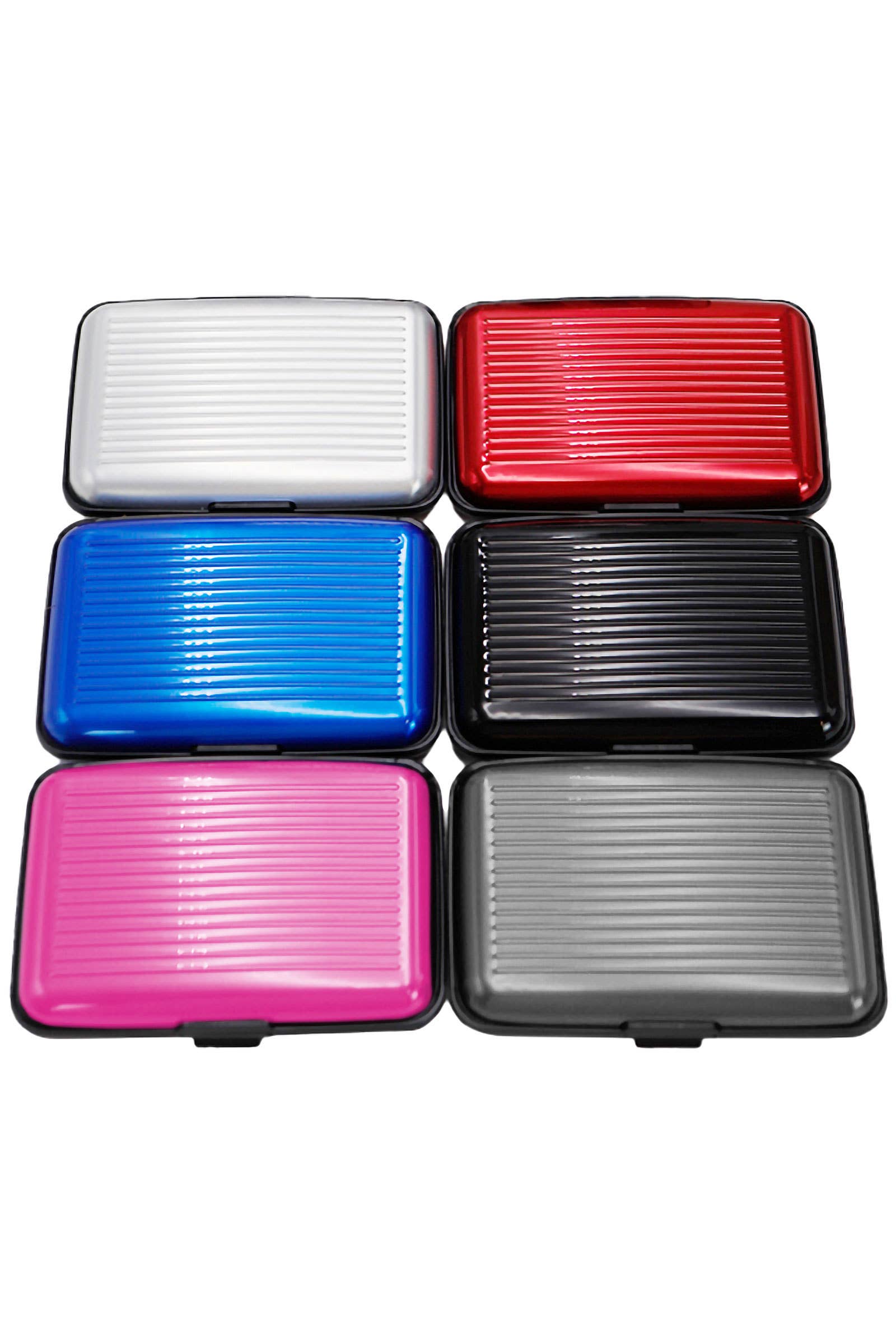 Cap Zone - Wholesale Card Holder - Unisex - Metallic Glossed Safe Card Holder Caddy Case5