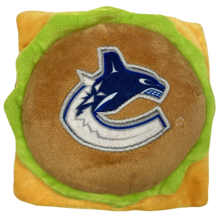 Pets First - Wholesale Pet Toy - Dog - VANCOUVER CANUCKS BURGER TOY