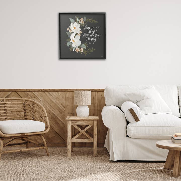 Stupell Industries - Wholesale Wall Sign - Spiritual Scripture with Florals - Framed Wall Art6