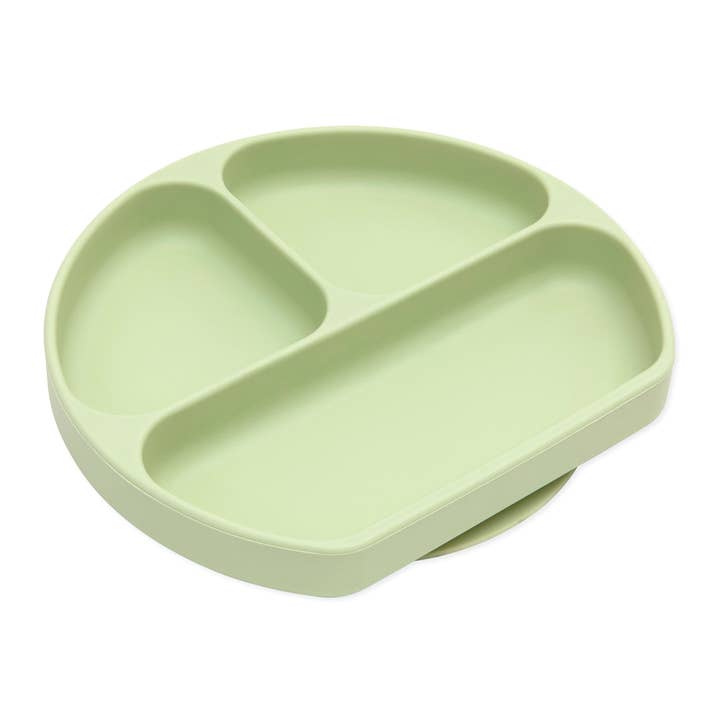 Silicone Grip Dish: Sage for wholesale by Bumkins
