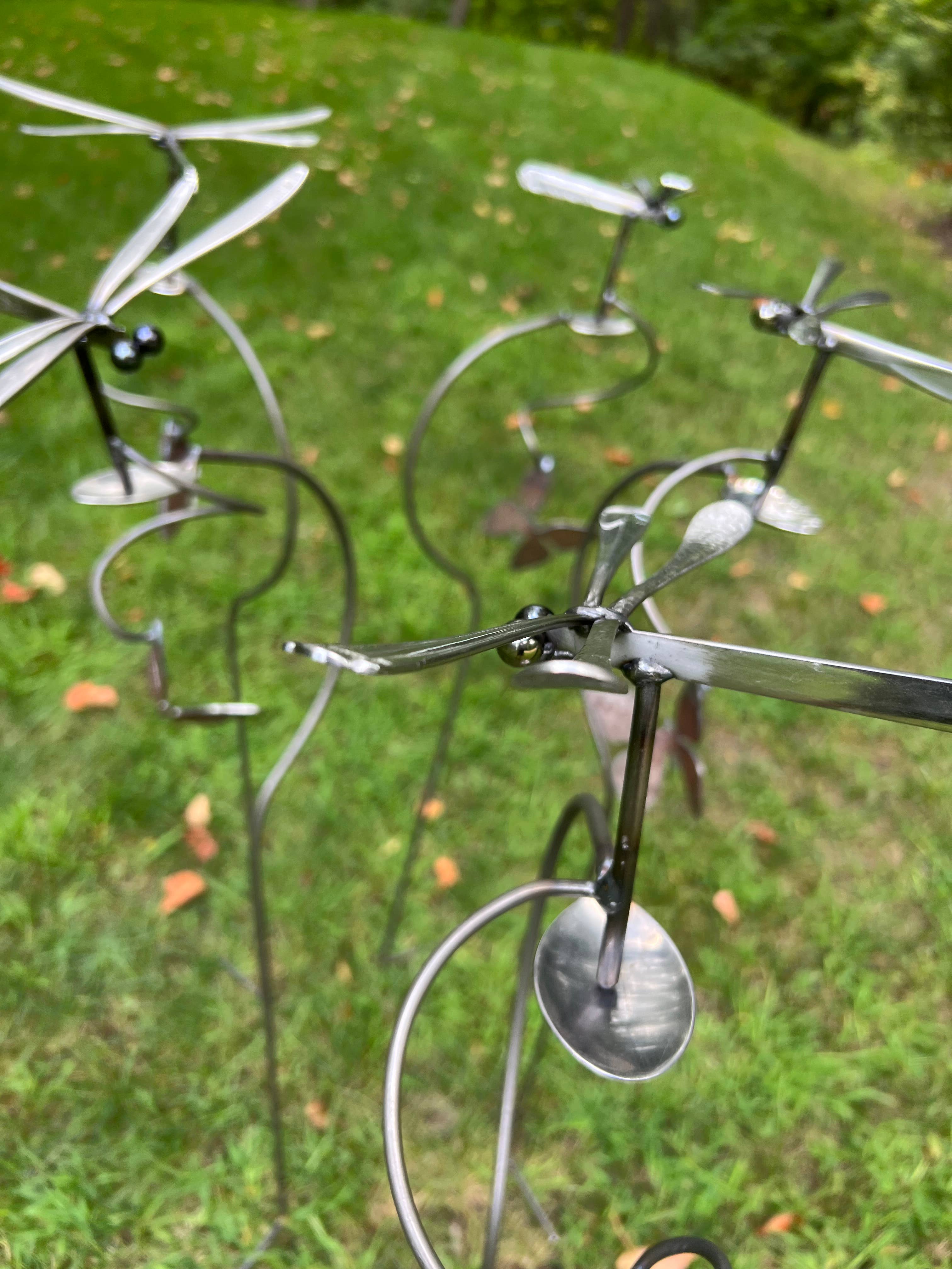 Pauls Metal Petals - Wholesale Outdoor Ornament/Decor - Single Dragonfly/ Butterfly Counterweight4