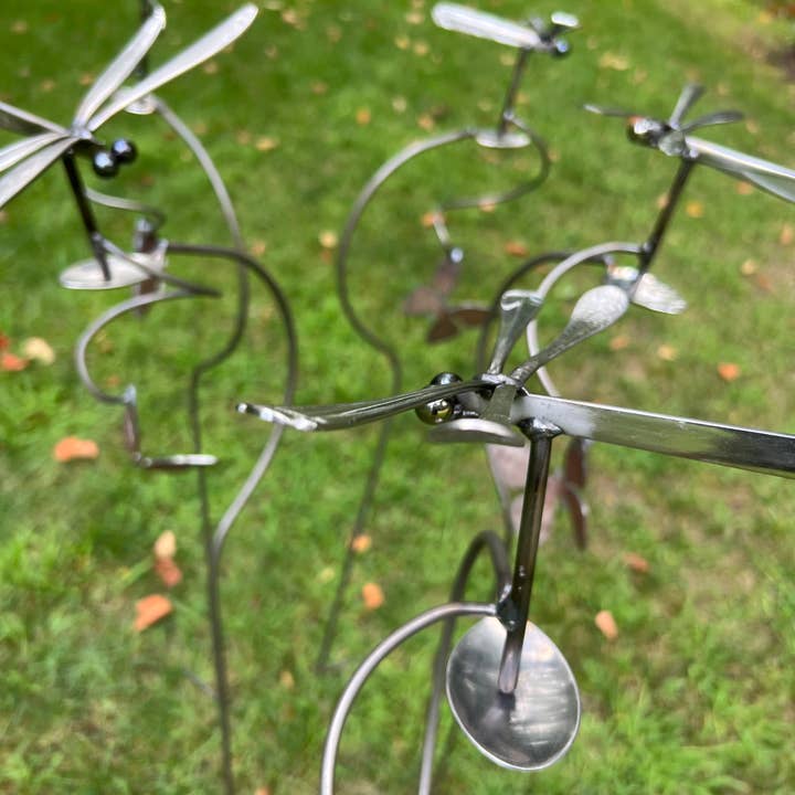 Pauls Metal Petals - Wholesale Outdoor Ornament/Decor - Single Dragonfly/ Butterfly Counterweight4