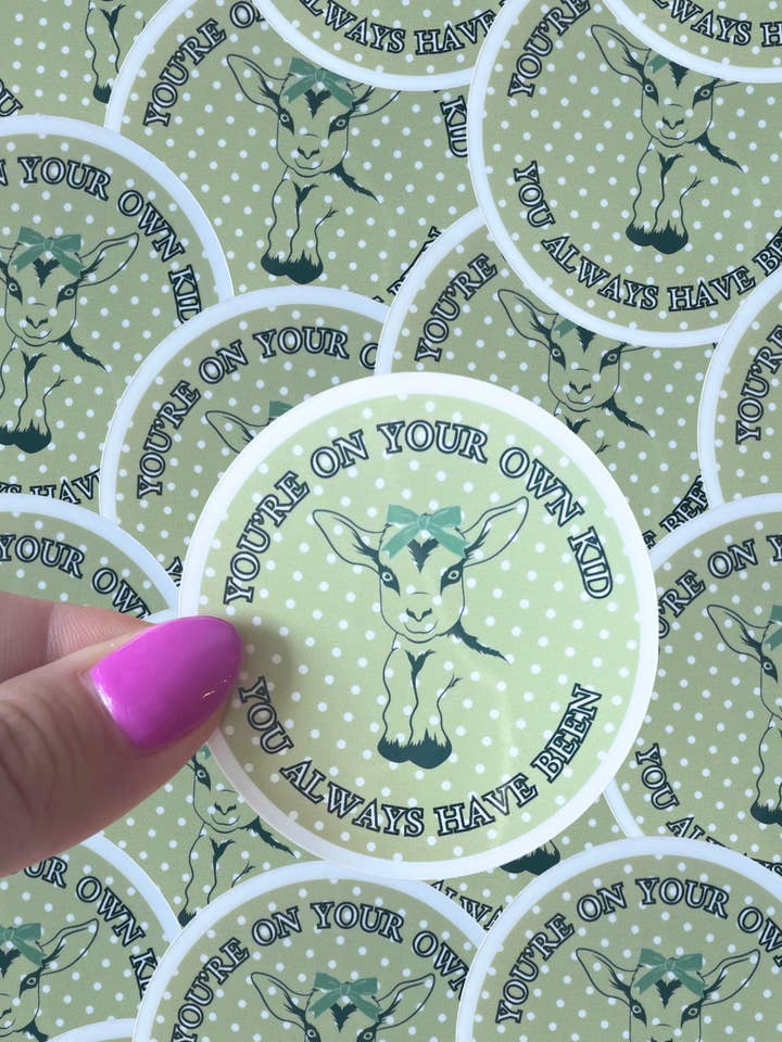 Tay inspired waterproof sticker-YOYOK goat for wholesale by Typo Lettering Co