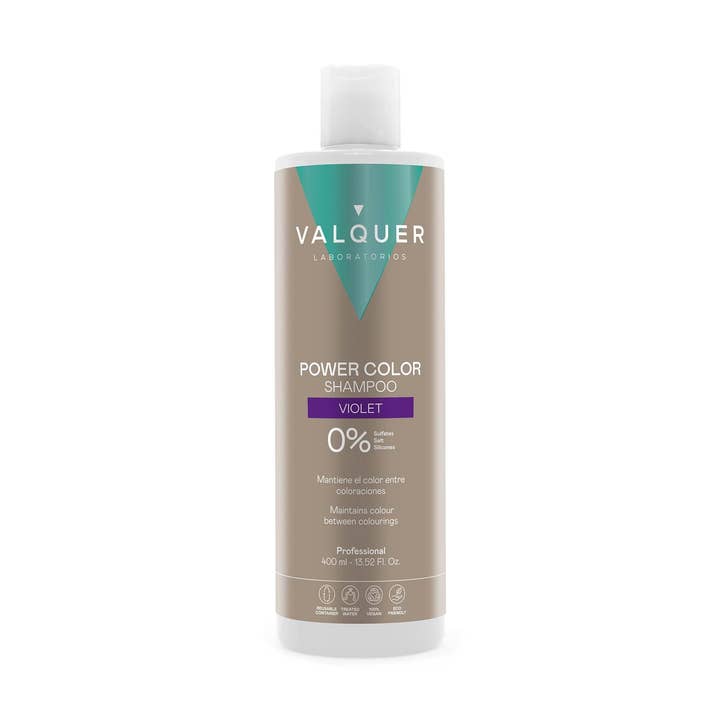 Shampoo Power Color Viola - 400 ml per la vendita all'ingrosso da parte di Valquer Laboratorios