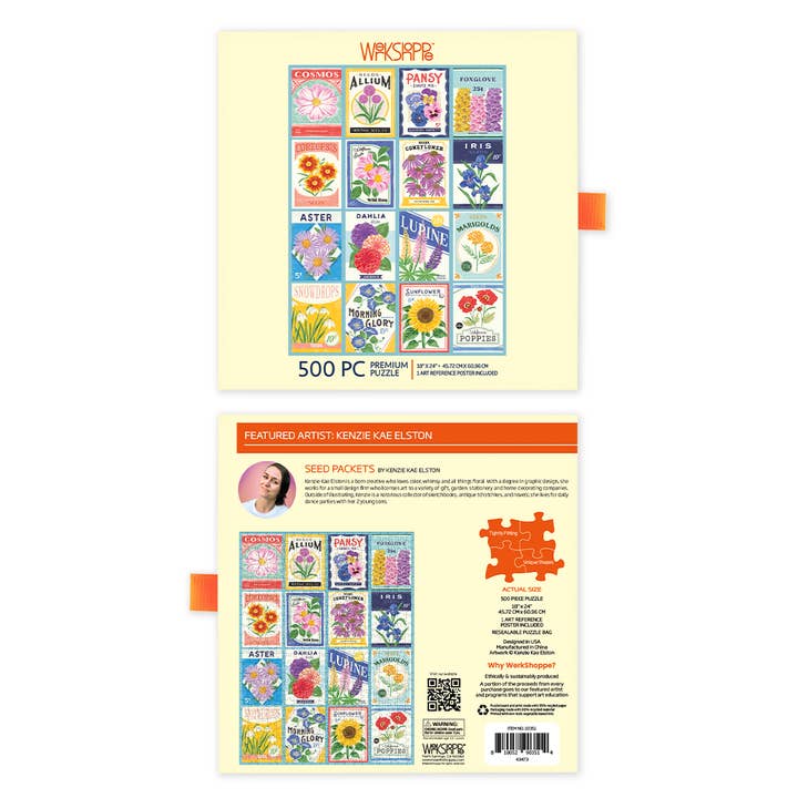 WerkShoppe - Vente Puzzle – adulte - Puzzle de 500 pièces Paquets de graines4