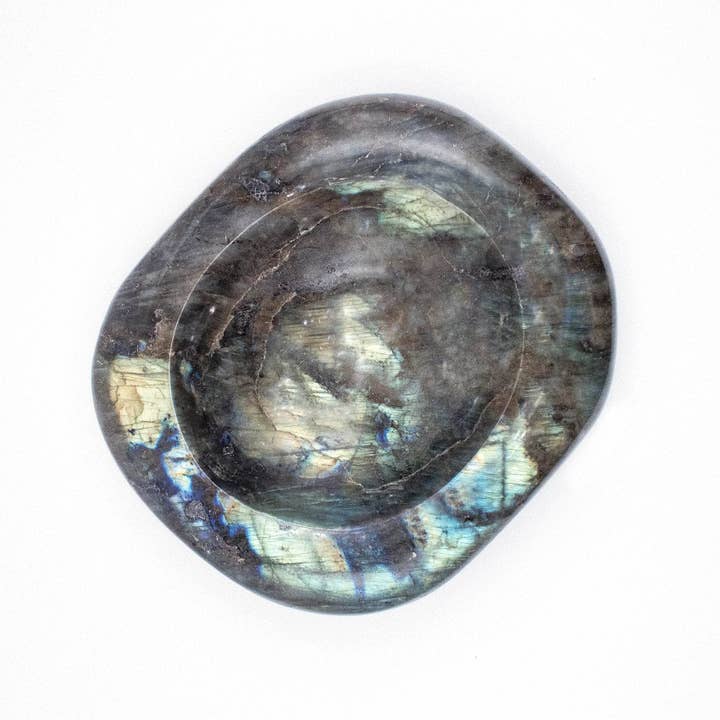 Tiny Rituals - Wholesale Spiritual Stone/Crystal - Genuine Labradorite Blue Flame Bowl - 1 of a Kind18