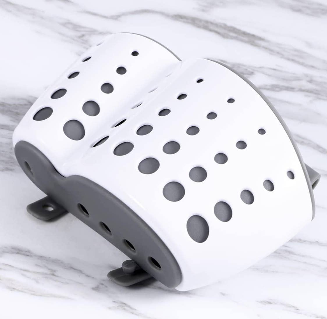 home mart goods - Vente Porte-éponge - Porte-éponge pour évier de cuisine avec trous de drainage5