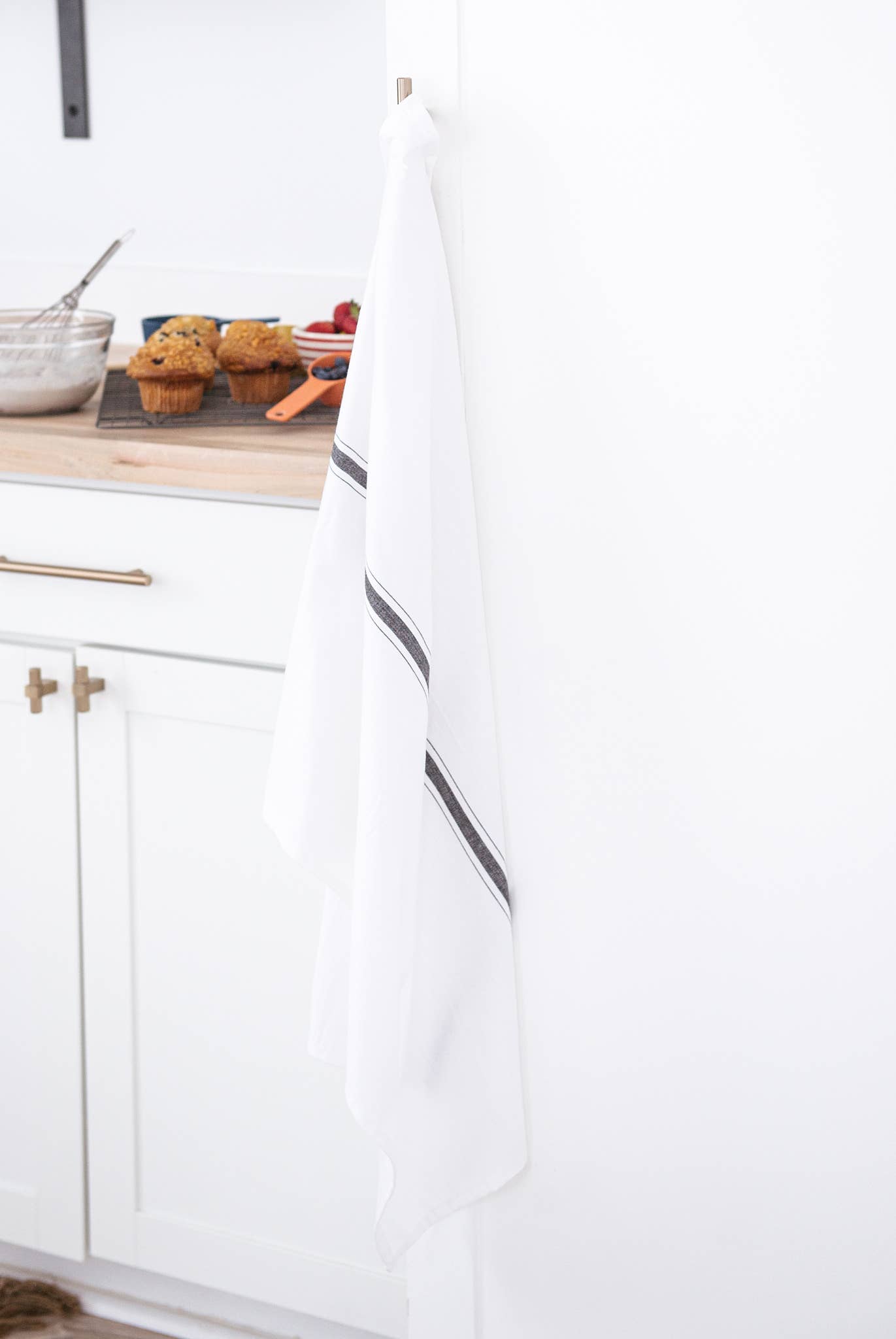 LLdecor - Vendita all'ingrosso Strofinacci - Sacco di farina, Set di 3 (Riga del Fornaio)1