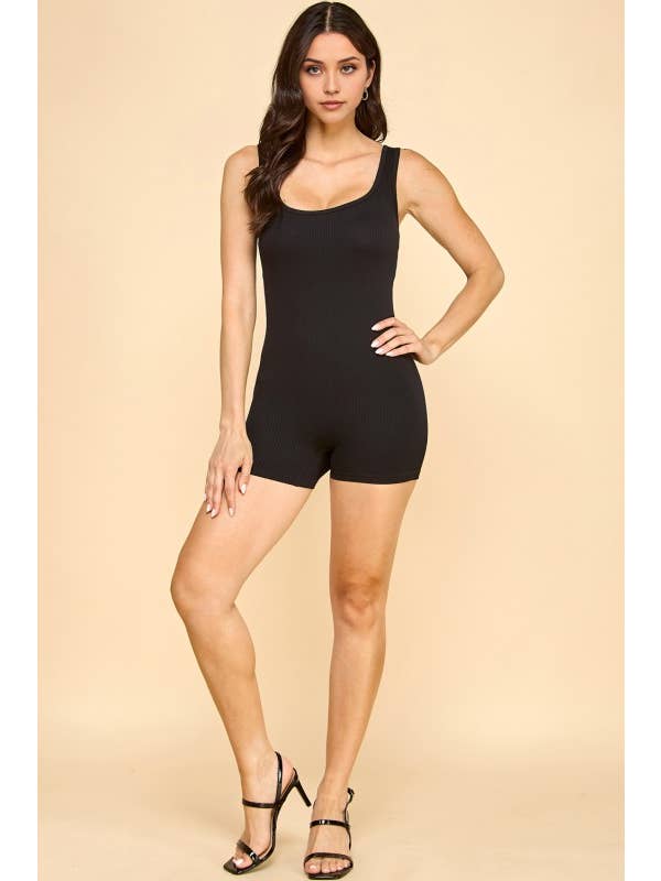 MIO WHOLESALE - Wholesale Romper - Women's - RP35 SCOOP NECK ROMPER2