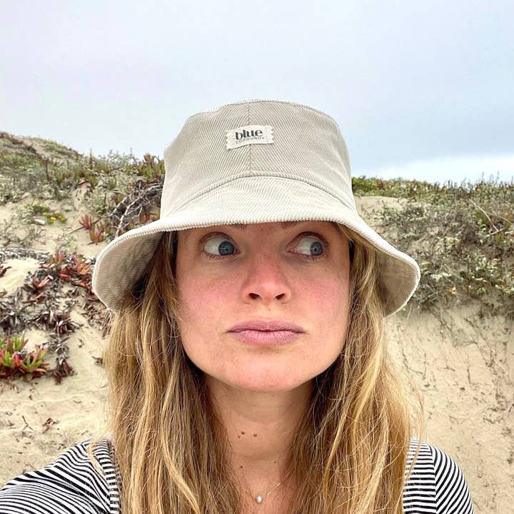 Blue Corduroy – Engroshandel Bucket hat - Dame – Corduroy spandhue - Sten
