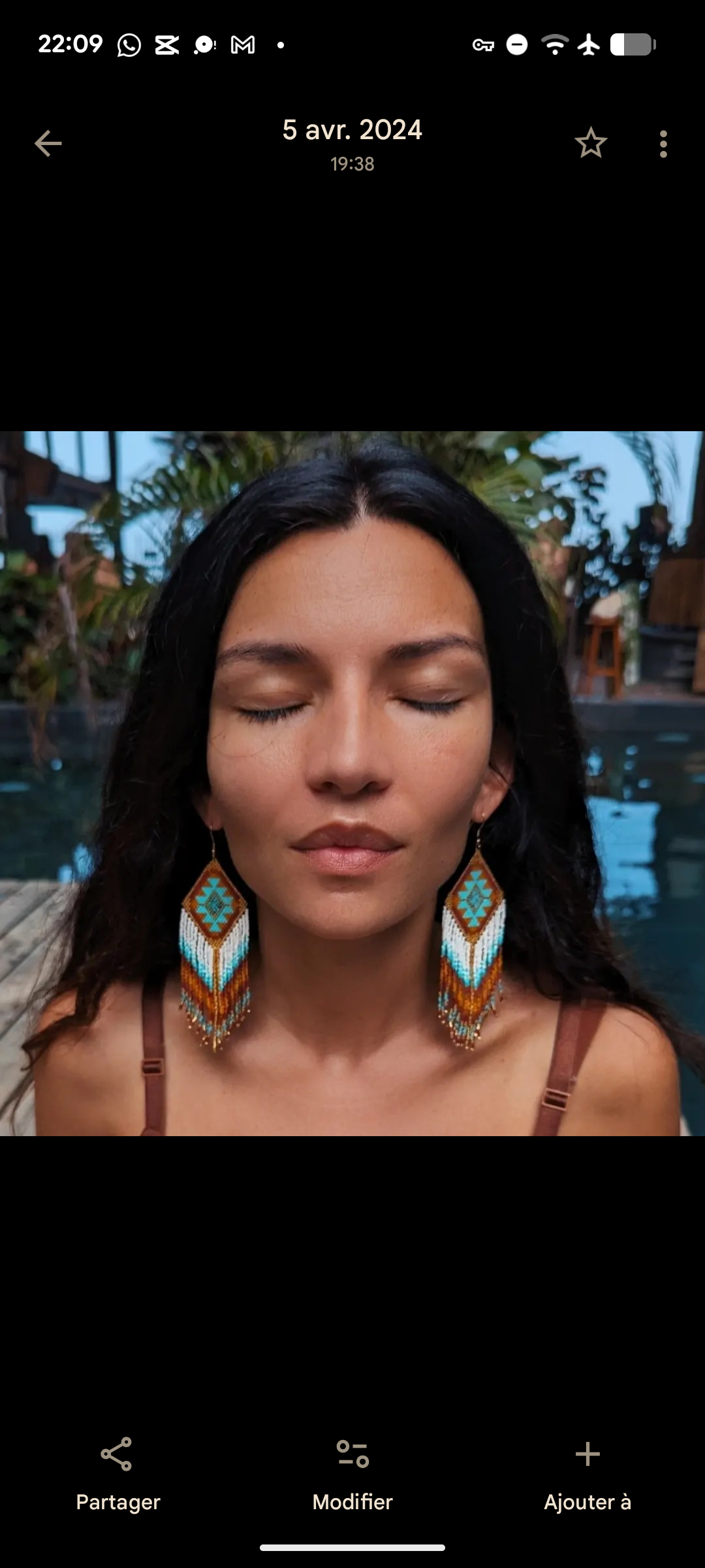 Agua del Río - Vente Boucles d'oreilles à pampille - Earrings handmade with Miyuki beads - VALPARAÍSO 4