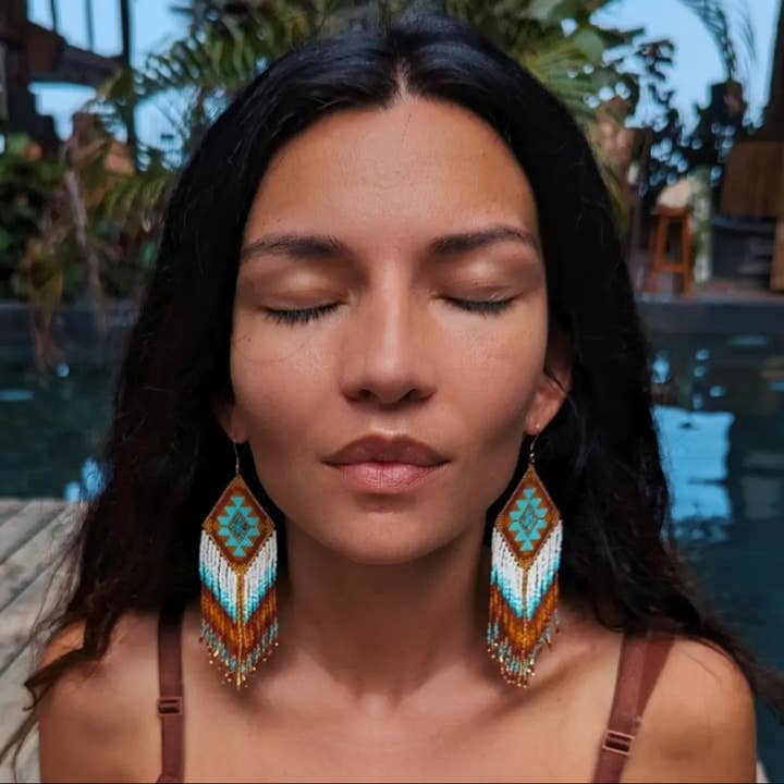 Agua del Río - Wholesale Tassel Earrings - Earrings handmade with Miyuki beads - VALPARAÍSO4