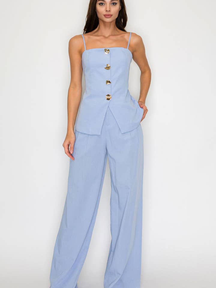 BT6381-SET_Ensemble Débardeur Sur Mesure & Pantalon Large pour la vente par Her Bottari