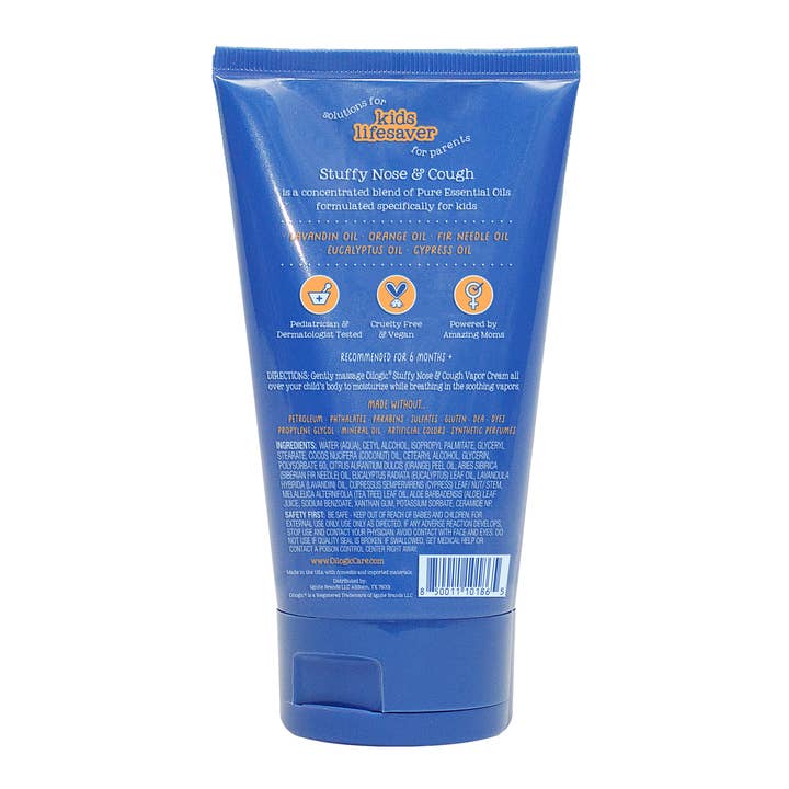 Oilogic Baby & Kid Solutions - Wholesale Essential Oil - Kids Stuffy Nose & Cough Essential Oil Vapor Cream