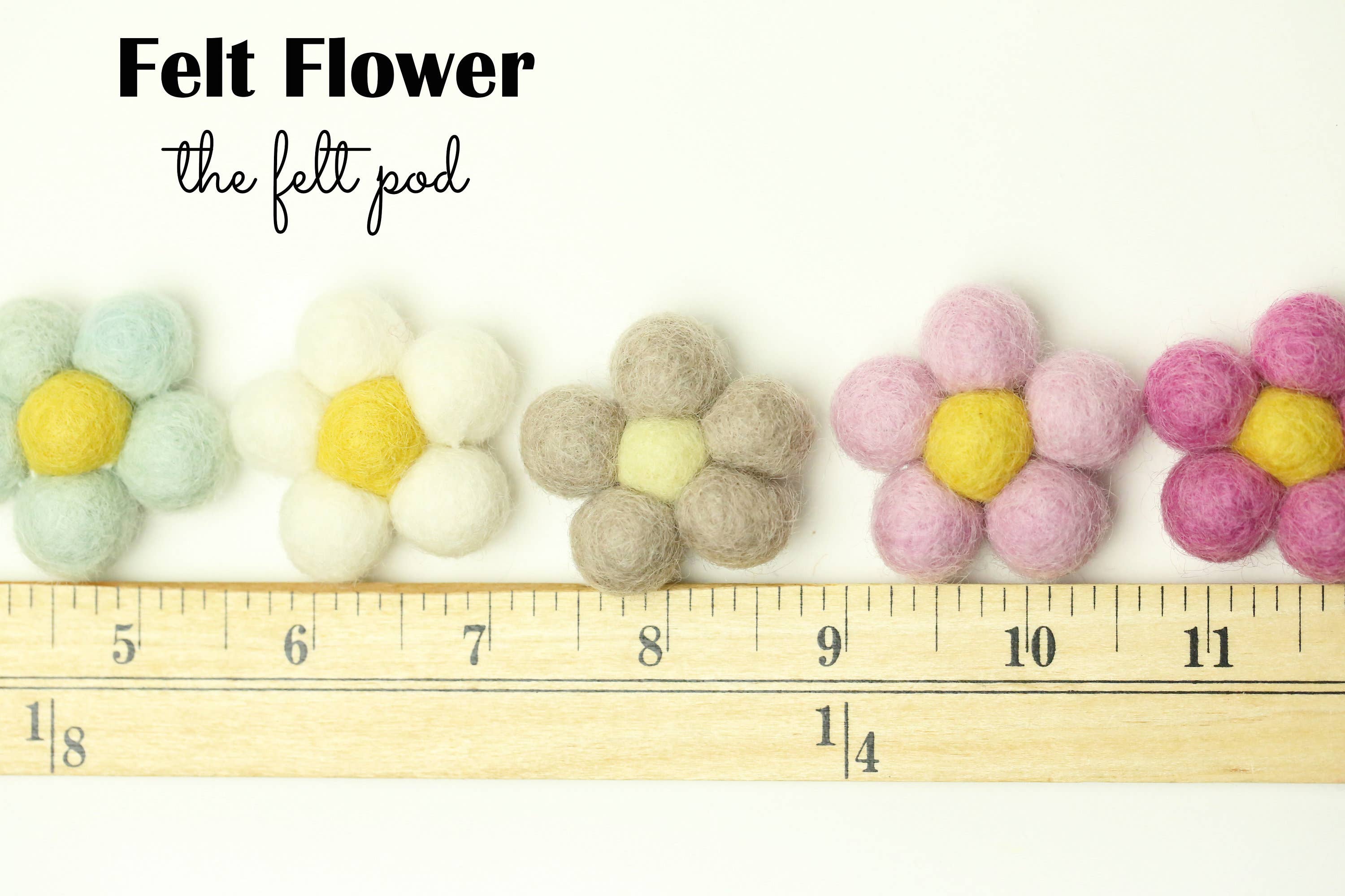 The Felt Pod - Venta al por mayor Material para manualidades - Flores de fieltro7