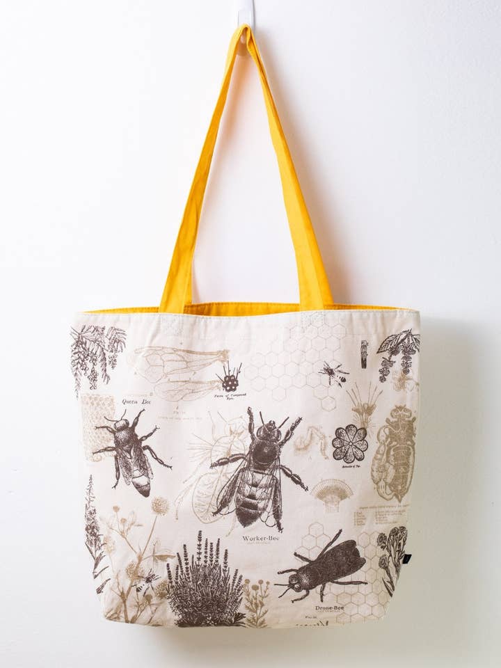 Honigbiene Canvas Schultertasche (6er Pack) für den Großhandel von Cognitive Surplus EU