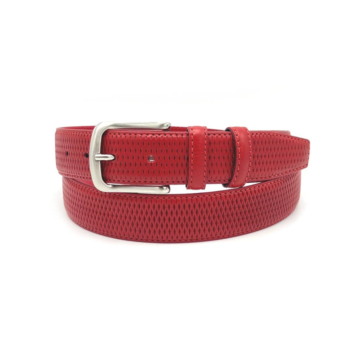 Suie Valentini srl - Wholesale Belt - Men's - Men's Embossed Genuine Leather Belt, Made in Italy, Suie Valentini, art. 301/354