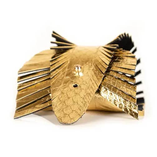 Gyllene Phoenix Fringe Lädermanschettarmband för wholesale av The Dark