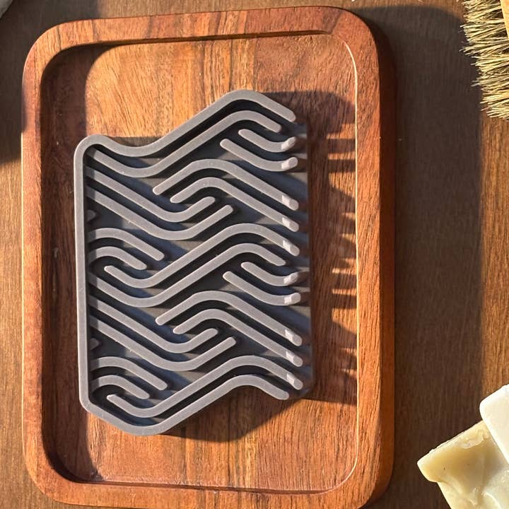 Multi Colored Soap Dish (Grey/Green/White) Premium Silicone Soap Tray for wholesale on Faire19