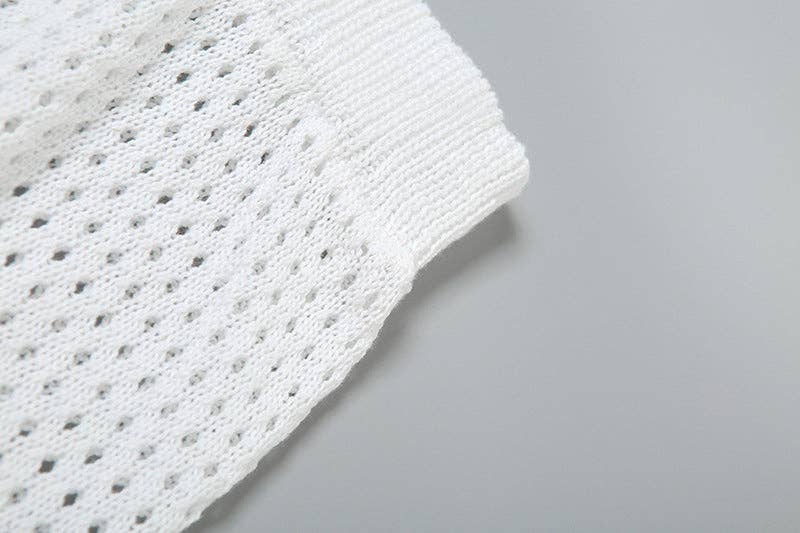 MB Fashion Wholesale - Wholesale Top & Short Set (NOT Loungewear) - Women's - MB FASHION Knit Cardigan and High Waist Shorts Set 3071 LY19