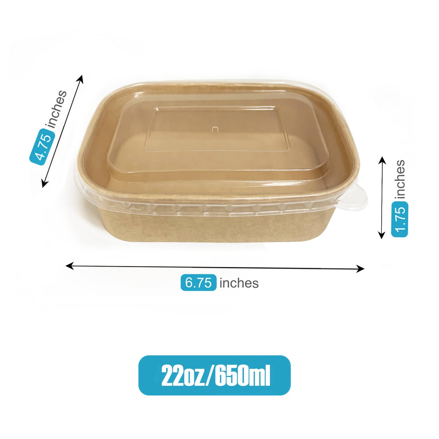 Kis Paper - Wholesale Food Storage Container - Kraft Paper Food Container with PP or Paper Lid0