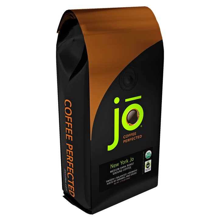 Jo Coffee - Wholesale Ground Coffee - NEW YORK JO: 1.75 lb Medium Dark Roast Organic Ground Coffee