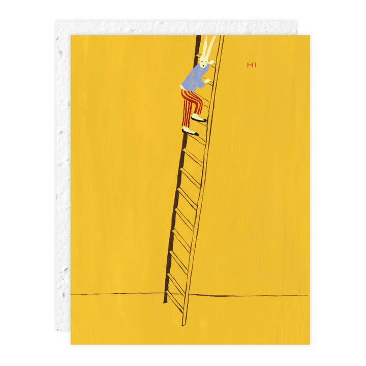 At the Top - Just To Say Hi Card for wholesale by Seedlings