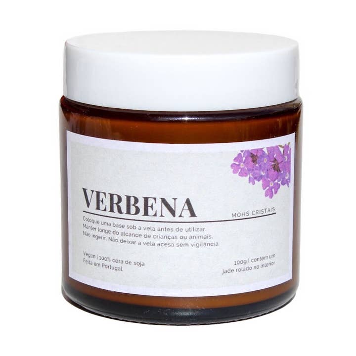 Vela de Cera de Soja - Aroma Rosa (cópia) por atacado de MOHS Cristais