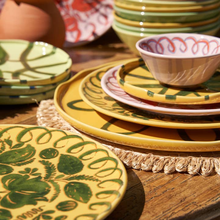 Couleur Nature - Wholesale Charger plate - Amalfi Service Charger Plate Mustard - 12.6" Diameter5