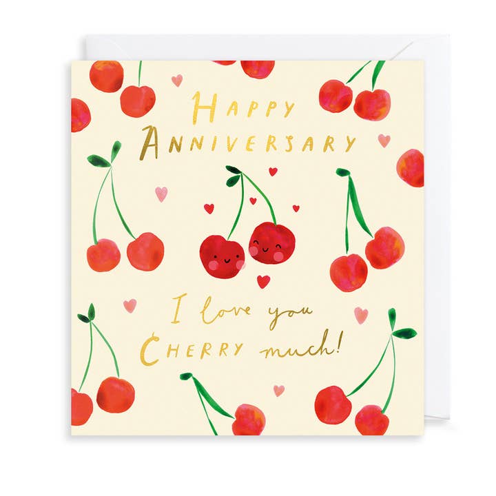 Happy Anniversary Cherries for wholesale by The Art File