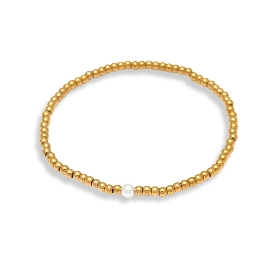 Savvy Bling - Vente Bracelet de perles - Bracelets en perles de perles et d'or étanches25