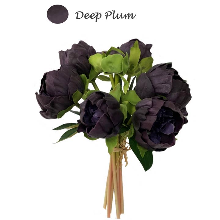 Angel Isabella - Wholesale Artificial Flowers - Case Packed Value-10 Bundles Real Touch Faux Peony bundle