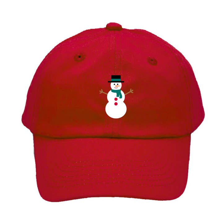 Casquette de baseball bonhomme de neige (bébé, jeune) pour la vente par Bits & Bows