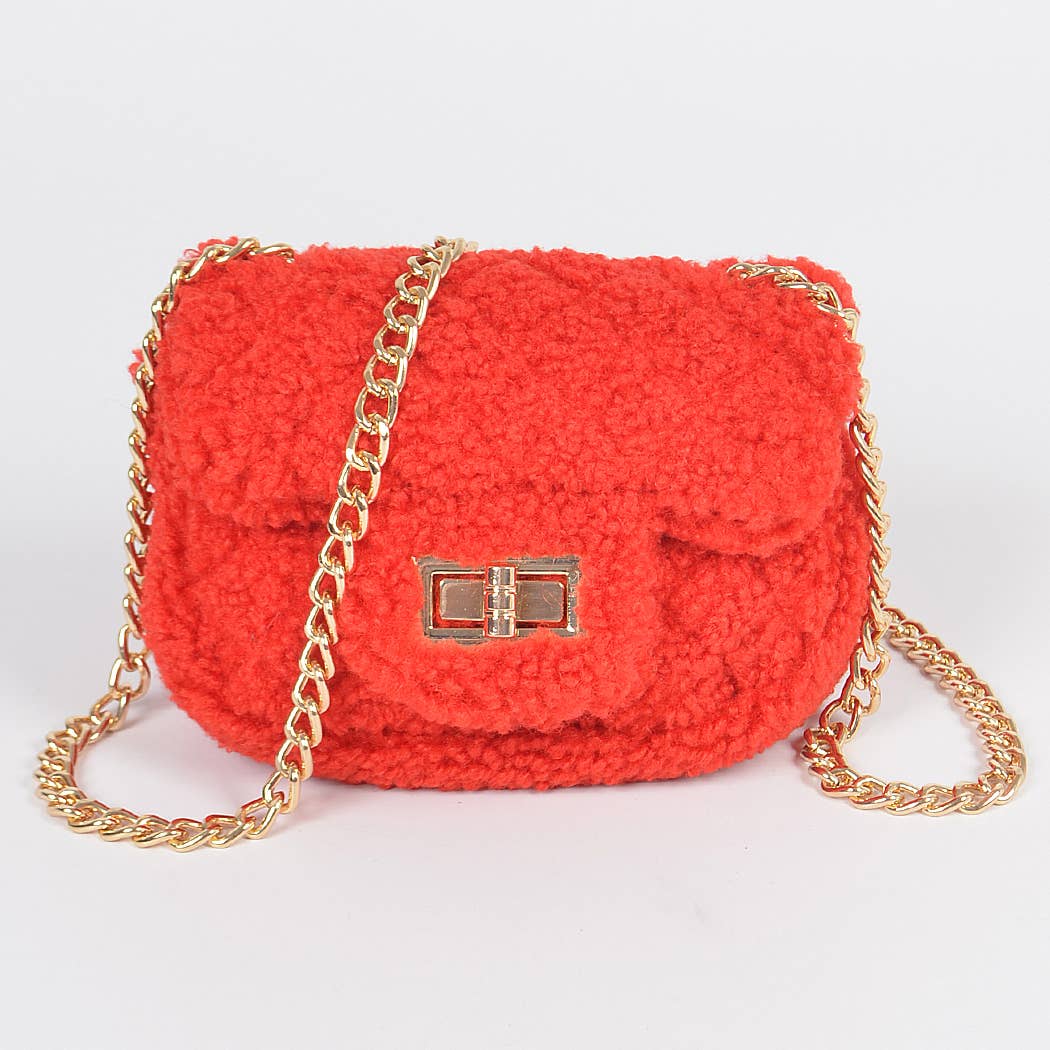 3AM BY H&D ACCESSORIES - Wholesale Crossbody Bag - Women's - Faux Fur Mini Crossbody Bag8