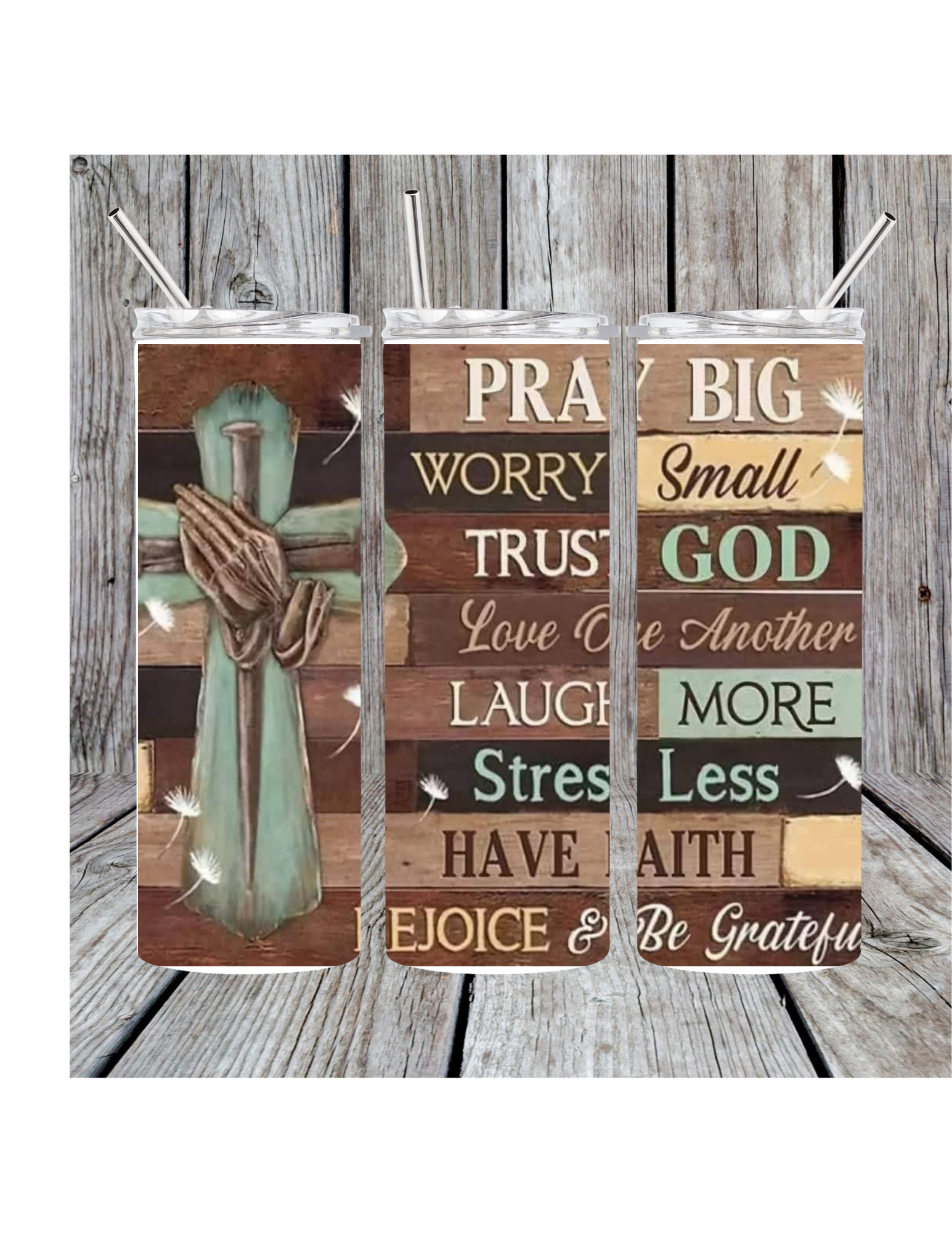 Eclectic Wallflower Boutique - Wholesale Insulated Mug/Tumbler - Pray big tumbler0
