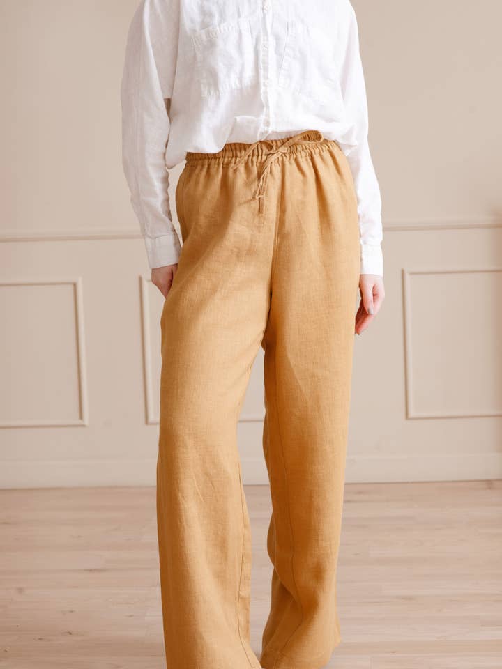 Pantalones de lino para venta al por mayor de LinenQ