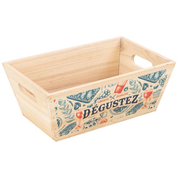 Houten rechthoekige mand 28x18x11 cm voor wholesale door Deffrennes