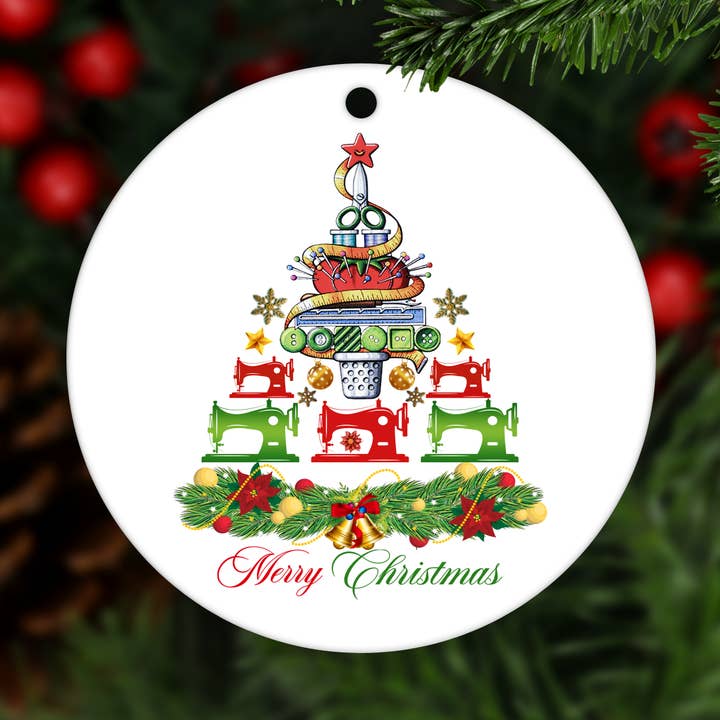 Coudre Joyeux Noël, Coudre des Ornements de Noël pour la vente par Shades Jewelry & Gifts