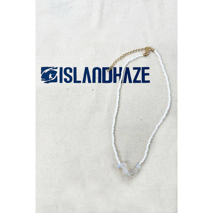 Islandhaze - Wholesale Beaded/Pearl Necklace - Rice Beads with crystal stone necklace11
