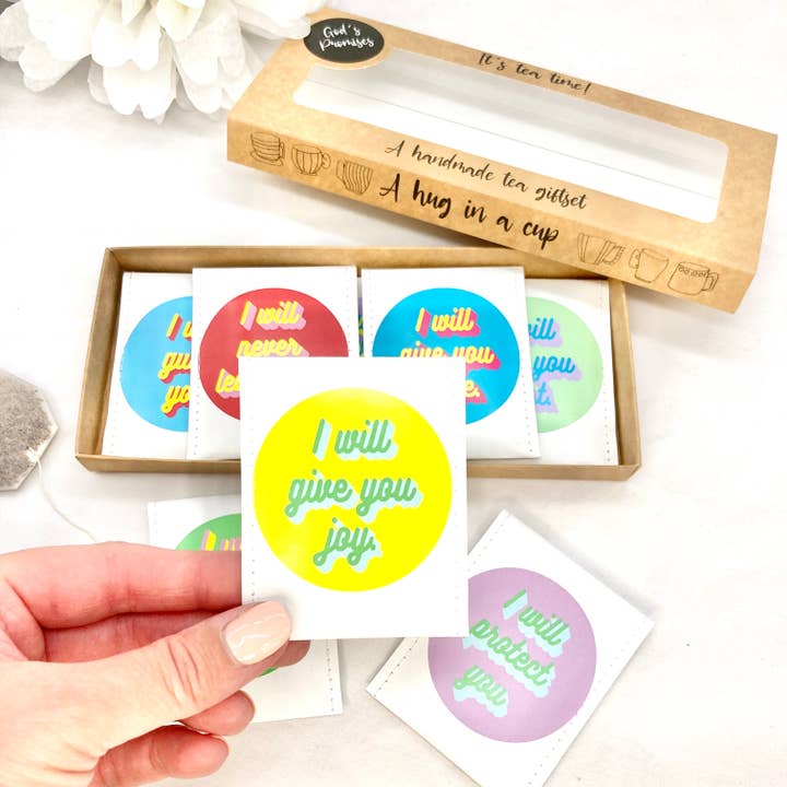 Victoria Mae Designs - Wholesale Tea Bags - God's Promises Christian Tea Gift Set