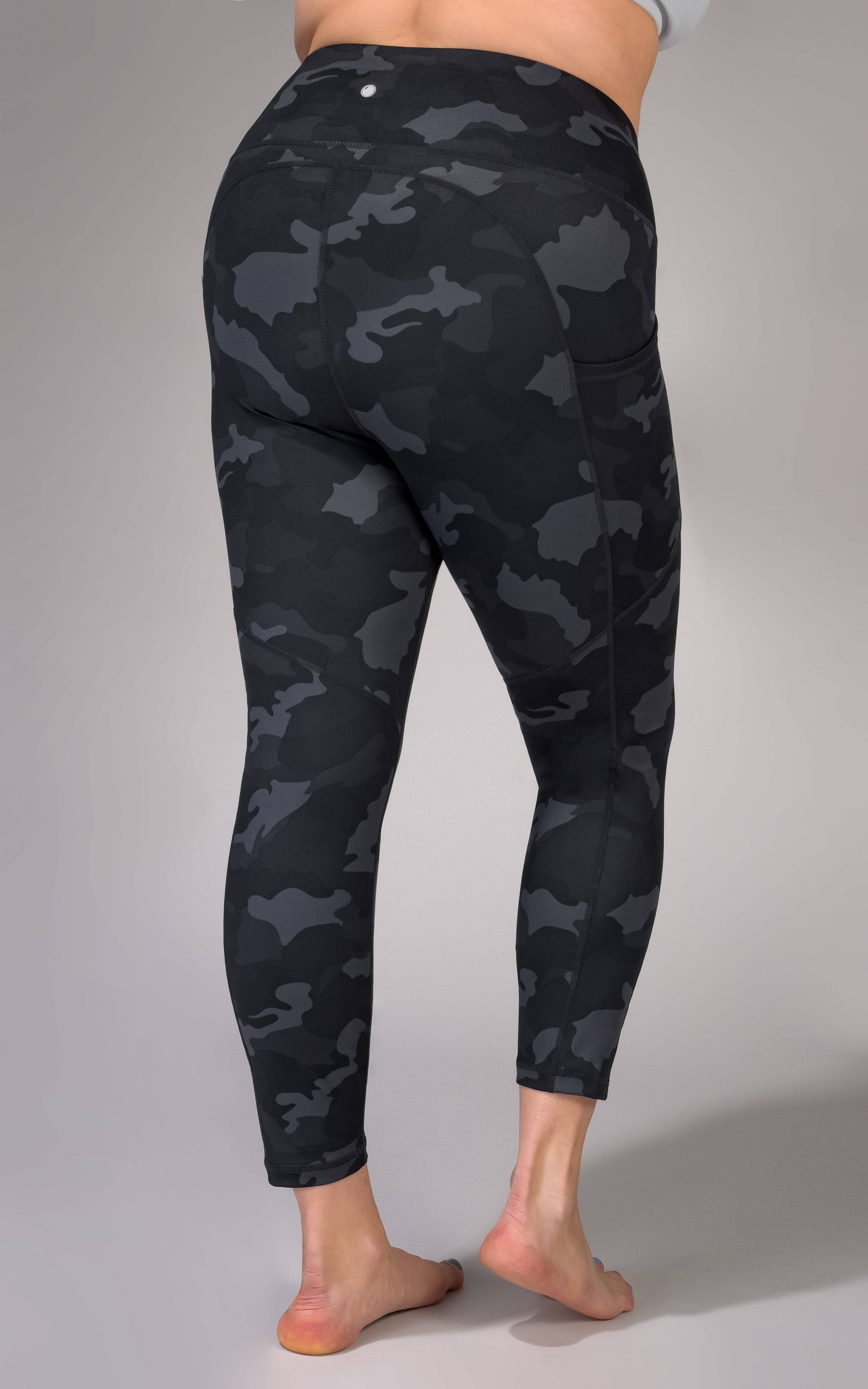 Plus Size - Lux Camo Printed High Waist Pocket Ankle Legging for wholesale on Faire2