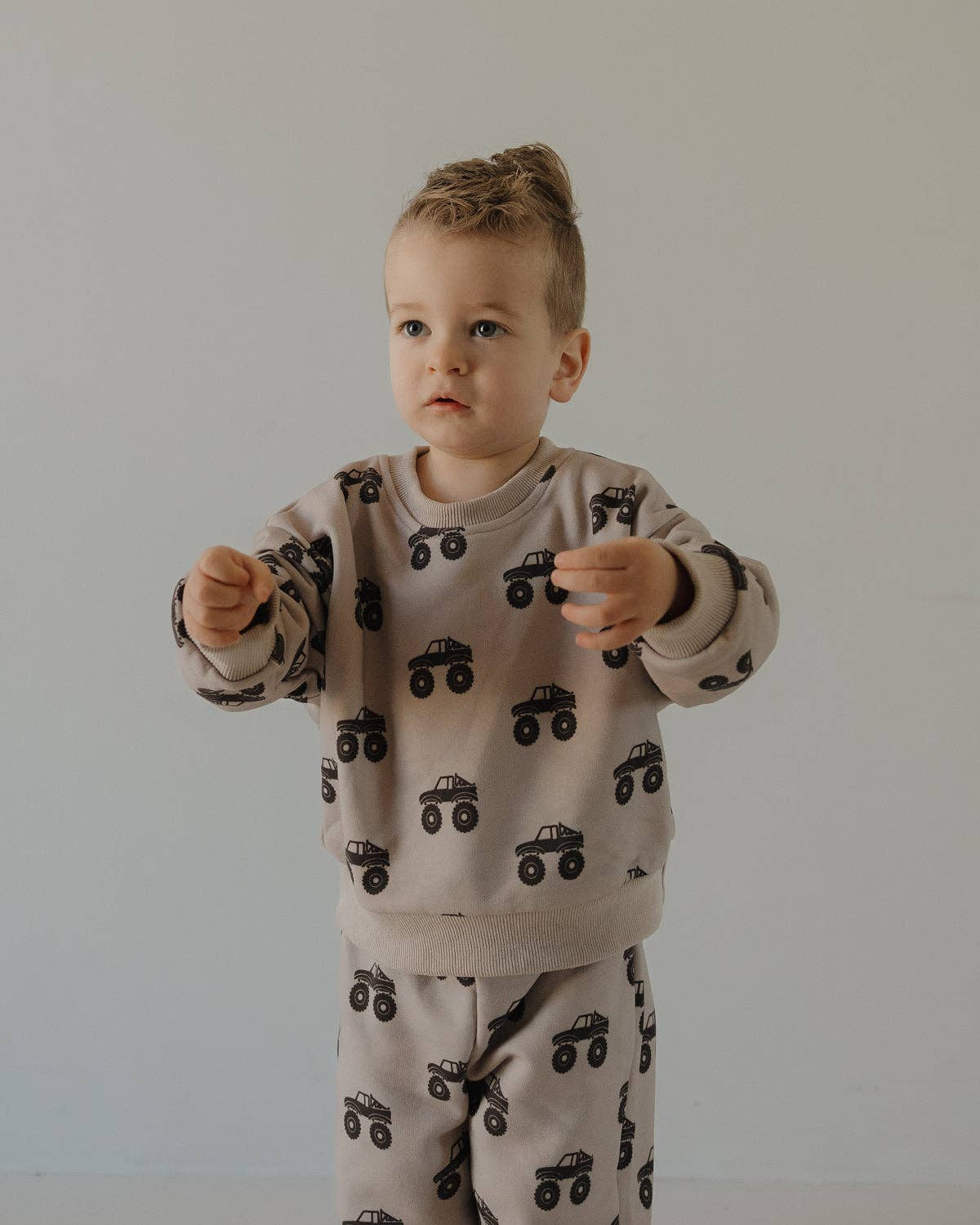 Forever French Baby - Wholesale Top & Pant Set - Baby - Child Sweat Set | Monster Truck2